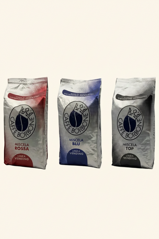 Caffè Borbone Probierpaket – 3x 1kg (Blu, Rossa, Top)
